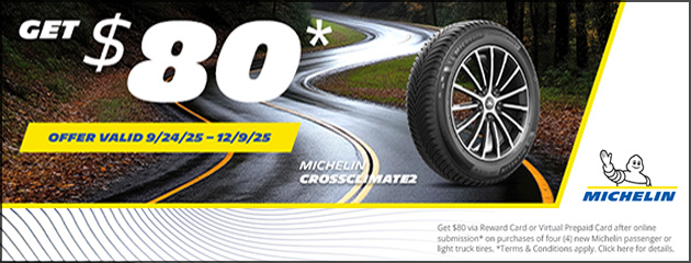 Michelin - Get $80 Rebate
